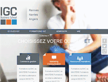 Tablet Screenshot of igc-ecoles.com